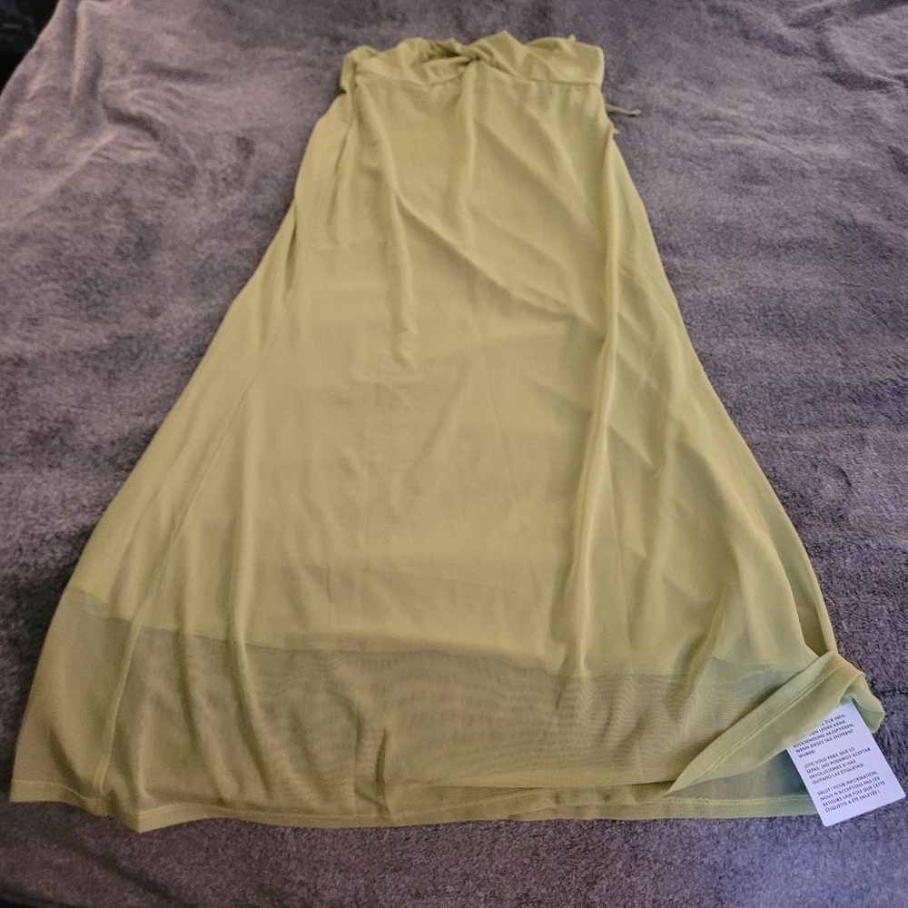 ASOS Design Maxi Mesh Dress Size 12 - Picture 2 of 8